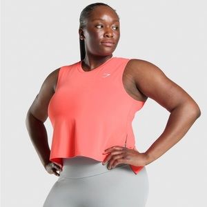 Gymshark Neon Pink Cropped Tank Top